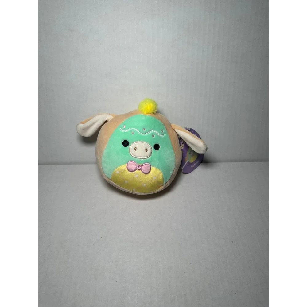 Squishmallows 5 Inch Kepler the Donkey Easter Egg Squad Plush Toy Tan Green
